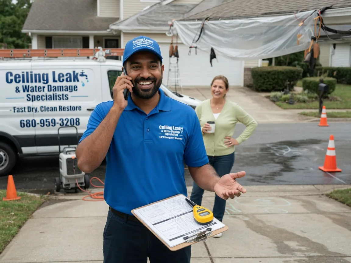 Ceiling Leak Cleanup Mallard, IA FAQs